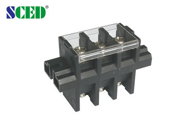 40A Panel Mount power terminal block connector Perforation Pitch 13mm M5 Screw  Brass PBT