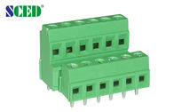 Двойник выравнивает покрытый никель 10A зеленого цвета 5.08mm блока терминала PCB пластиковый