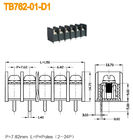Среднее расстояние 8,25 мм Барьерный терминальный блок PBT UL94-V0 латунь для электросоединений