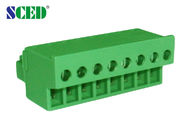 Зелёный цвет 3,81мм провод в терминальном блоке женские части 300В 10А