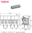 AWG поляков 16-26 терминального блока 300V 10A 2-24 Screwless весны тангажа 5.0mm