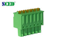 Зеленая размечая штепсельная вилка 3.5mm в положениях 300V/8A терминальных блоков женских 2-22