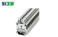рельса гама AWG 22 до 4 ширины 12.2mm блоки серого терминальные для электрического освещая 600V 85A