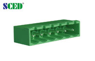 Зеленый PCB затыкает внутри напряжение тока 18A тангажа 300 терминального блока электрическое 5.08mm