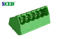 стержень мыжской штепсельной вилки разъема 18A PA66 блока 300V 5.08mm pluggable терминальный зеленый
