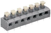Блоки струбцины весны PCB тангажа 7.62mm терминальные, стержни провода Screwless
