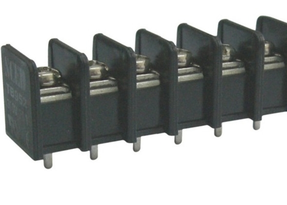 Латунные черные блоки терминала 20A PCB UL94-V0/тангаж винта 9.525mm 300V M4