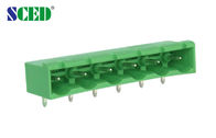 Блок зеленого цвета мыжской Pluggable терминальный с прямоугольные 7.62mm 300V 18A