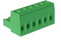 Зеленые блоки M3 тангажа 5.08mm электрические терминальные привинчивают женские части