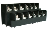 Черный 20A 300V 4*2P-16*2P Барьерный терминальный блок для электрического освещения и автоматизации