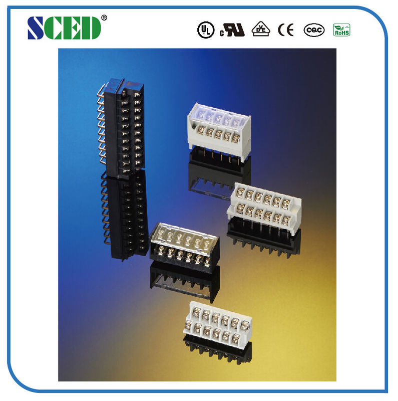 Черная латунь тангажа UL94-V0 винта 9.525mm терминальных блоков 20A/300V M4 Pcb