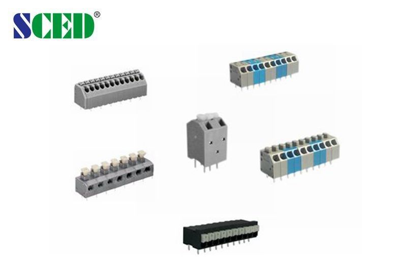 Латунь блоков терминала 300V проводки тангажа 3.5mm 10A PA66 пластиковая