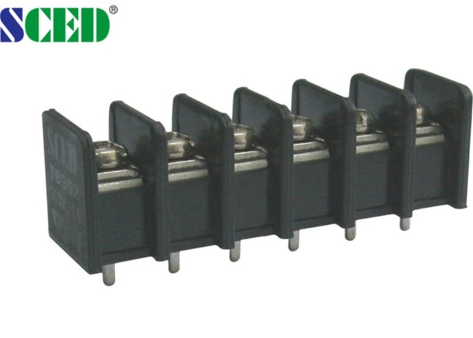 Латунные черные блоки терминала 20A PCB UL94-V0/тангаж винта 9.525mm 300V M4
