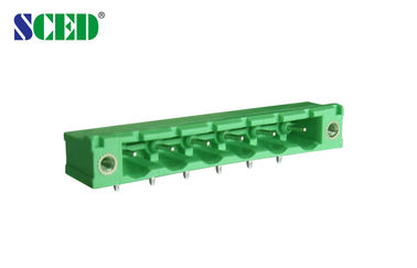 разъем терминального блока PCB 7.62mm 300V 18A Pluggable с коллектором, мыжскими гнездами, 14 Poles