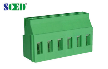 Вертикальный тип зеленый цвет терминального блока PCB 10A входа 5.08mm провода Stackable