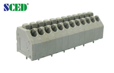 стержень PCB Screwless AWG терминального блока 5AMP 16-22 нажима весны 3.50mm подключает